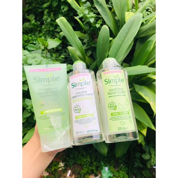 [FREE SHIP] Tẩy Trang Simple làm sạch da