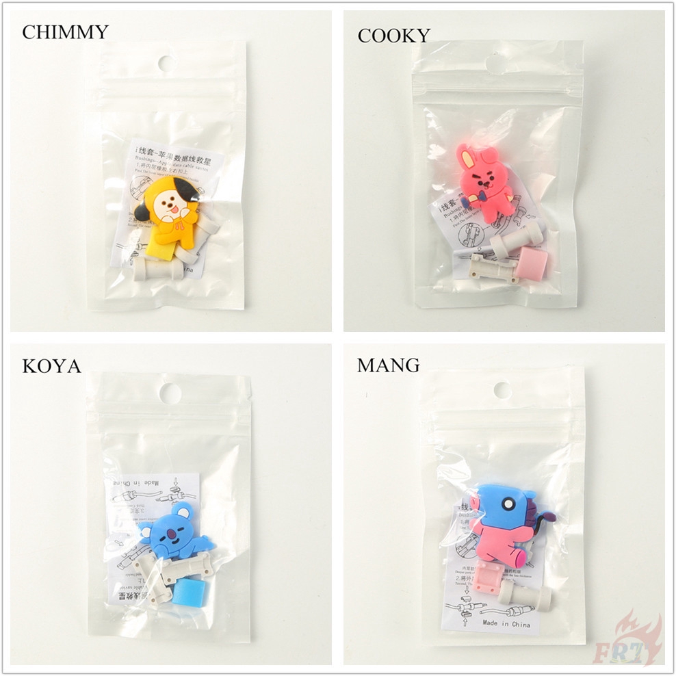 1 Phụ Kiện Bảo Vệ Dây Cáp Dữ Liệu Hình chimmy / cooky / koya / mang / tata / rj / shooky