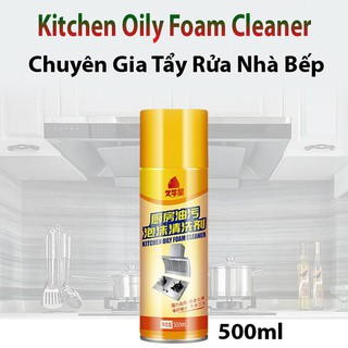 Chai Xịt KITCHEN OILY FOAM CLEANER Tẩy Rửa Nhà Bếp-Nhà Tắm Đa Năng Bảo Vệ Da Tay