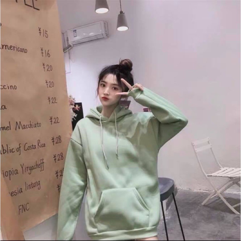 Áo hoodie trơn Boin store, Áo nỉ bông trơn nhiều màu nam nữ (hình thật) from unisex rộng _ Kèm clip | BigBuy360 - bigbuy360.vn
