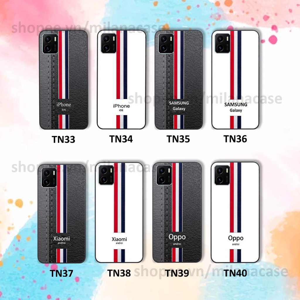 Ốp Vivo Y15s in giả da phong cách thể thao, cá tính, thời trang