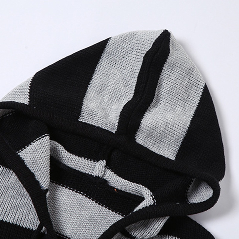 Áo Hoodie Dệt Kim Tay Dài Dáng Rộng Cổ Chữ V Thời Trang Mùa Thu Cho Nữ