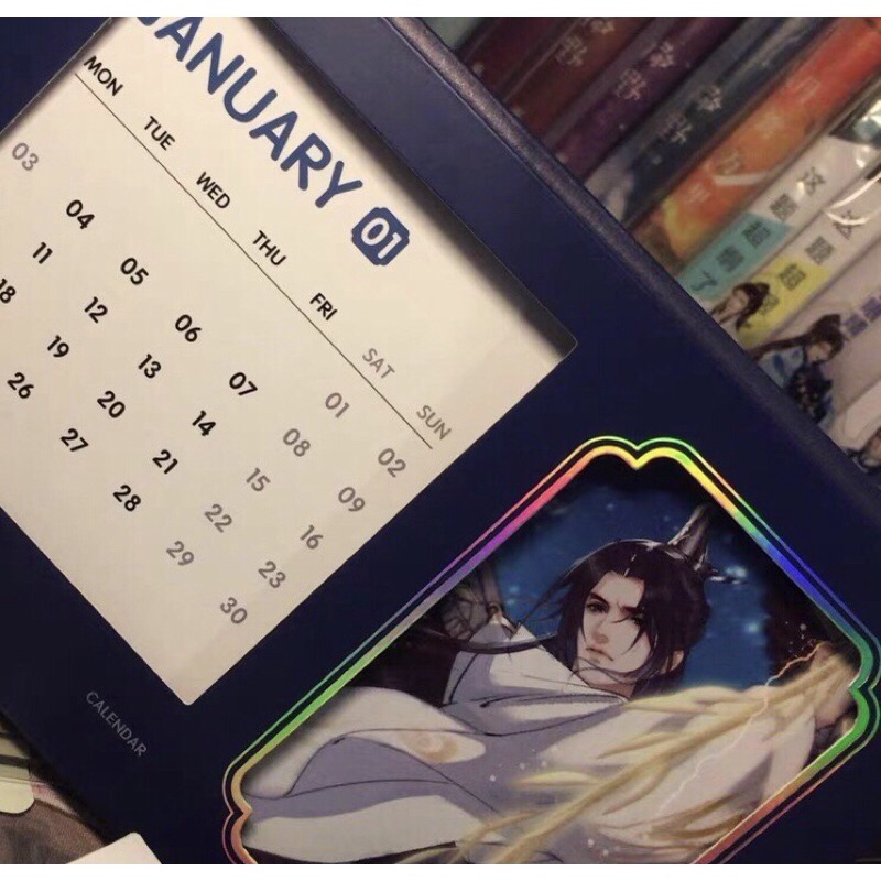 Bộ lịch bàn Husky Và Sư Tôn Mèo Trắng Của Hắn chính hãng MOF