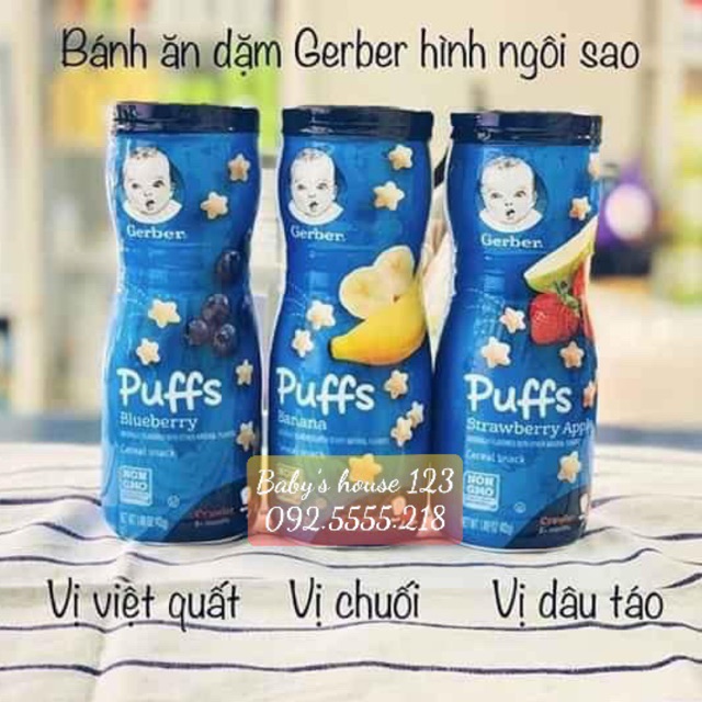 Bánh Ăn Dặm GERBER Hình Sao Cho Bé - HỘP 42gr