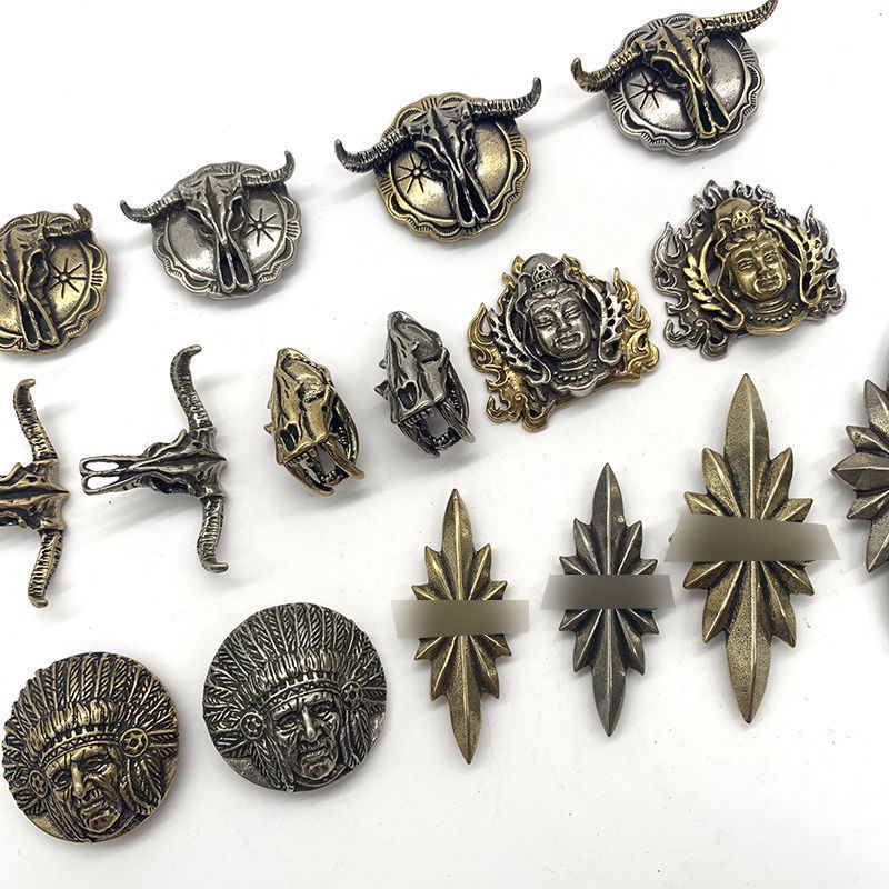 Khóa Cài Hành Lý Bằng Đồng Thau Nguyên Chất Hình Đầu Bò Ấn Độ Retro