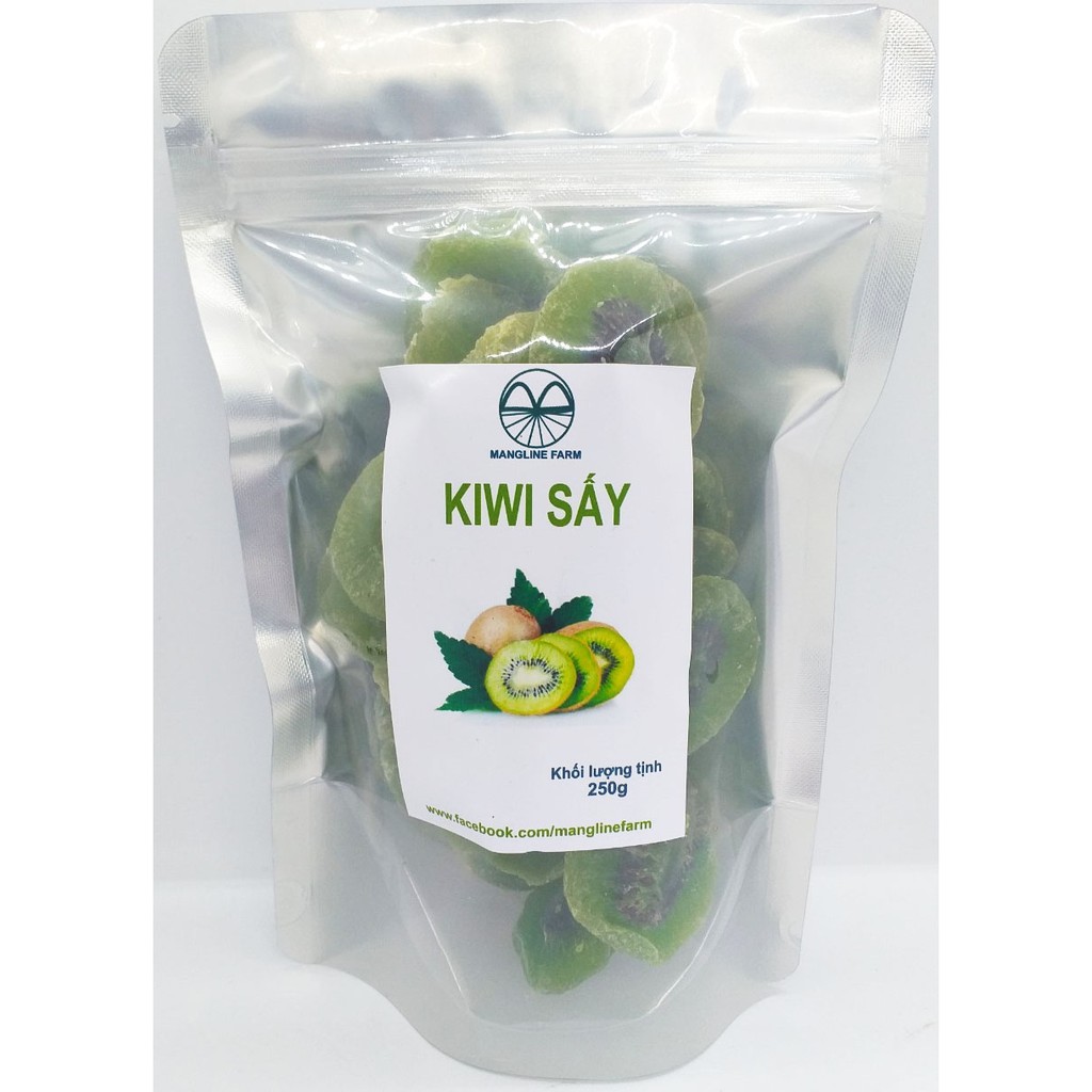 Kiwi sấy dẻo Mangline Farm 1kg đồ ăn vặt chua ngọt thơm ngon ăn là ghiền đặc sản Đà Lạt