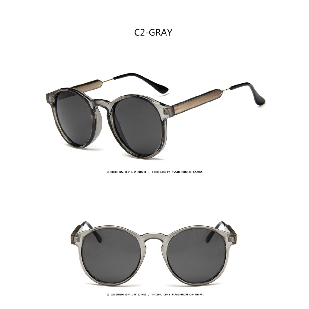 Kính mát bản lề kim loại phong cách Hàn Quốc retro thời trang chụp ảnh dạo phố