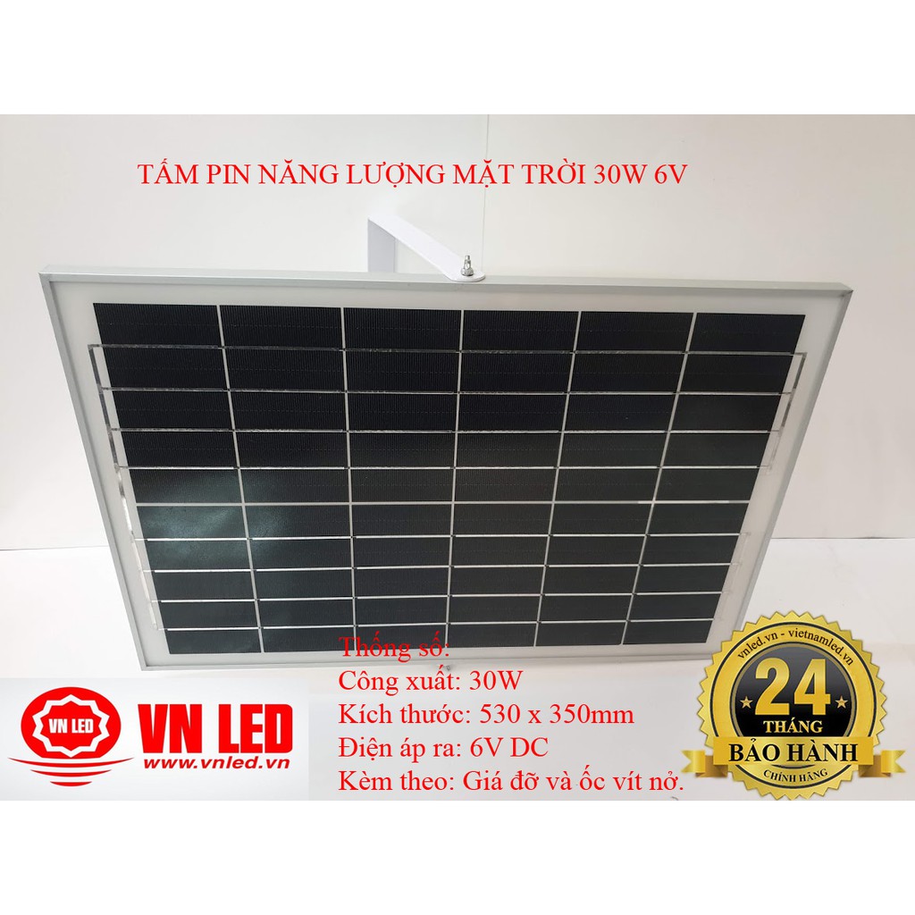 TẤM PIN NĂNG LƯỢNG MẶT TRỜI 30W 6V