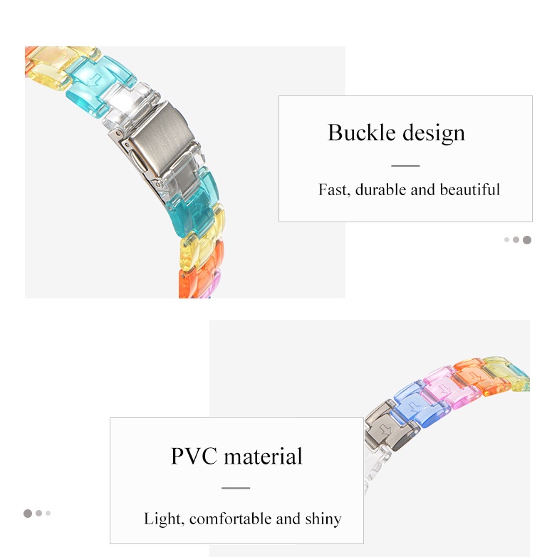 Dây Đeo Trong Suốt Cho Đồng Hồ Thông Minh Apple Watch 7 6 5 4 3 2 1 SE 45mm 42mm 41mm 38mm 40mm