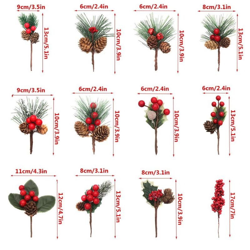 Cành thông nhựa làm vòng nguyệt quế, làm đồ handmade, trang trí nhà cửa