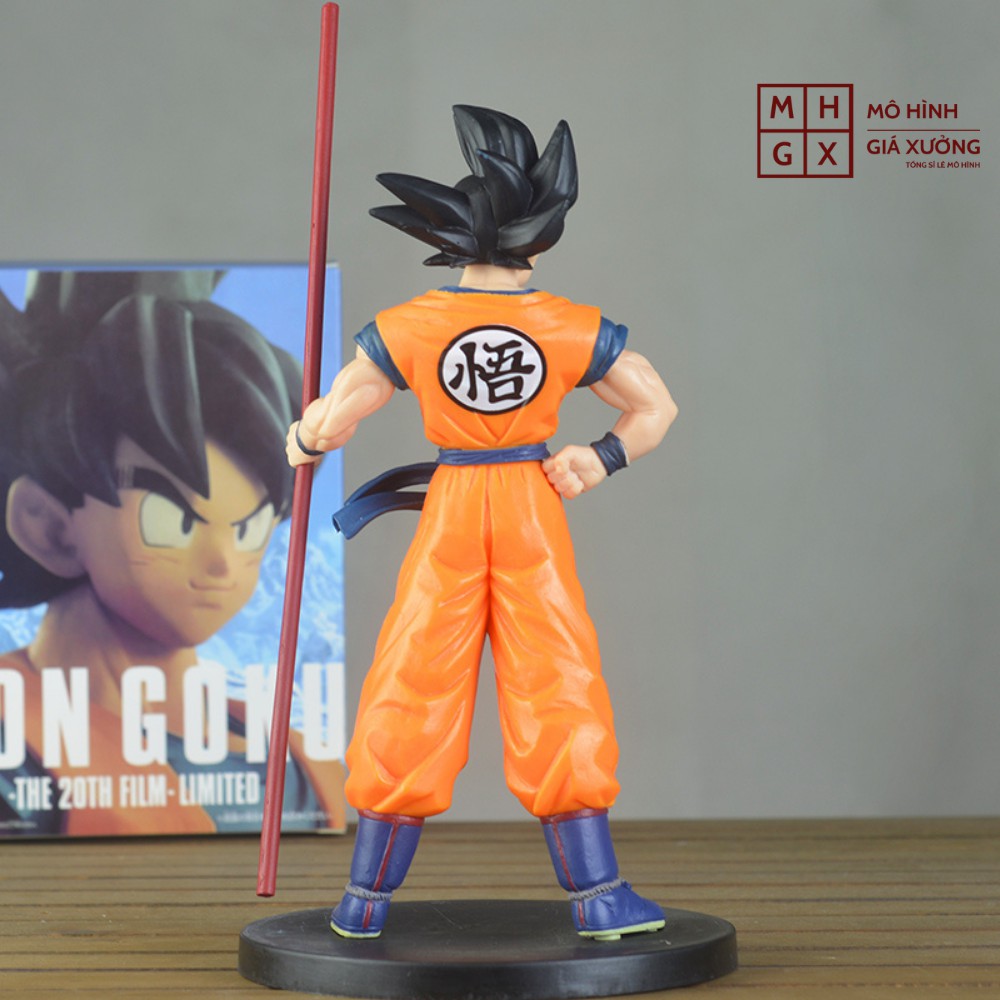 Mô hình Dragon Ball  SonGoku cầm gậy siêu đẹp cao 27cm figure mô hình 7 viên ngọc rồng dragon ball mô hình giá xưởng