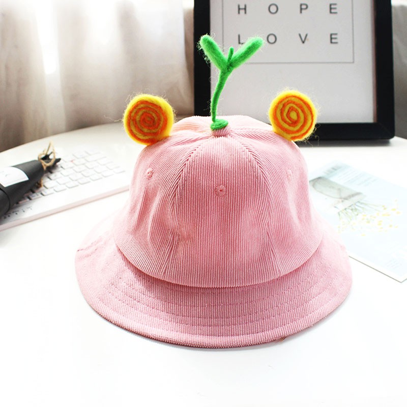 [Full mẫu] Mũ Nón Maruko 3D Rộng Vành Kiểu Mầm Cây Bucket Hat Ulzzang Kaki Nhung Siêu Cute ^^