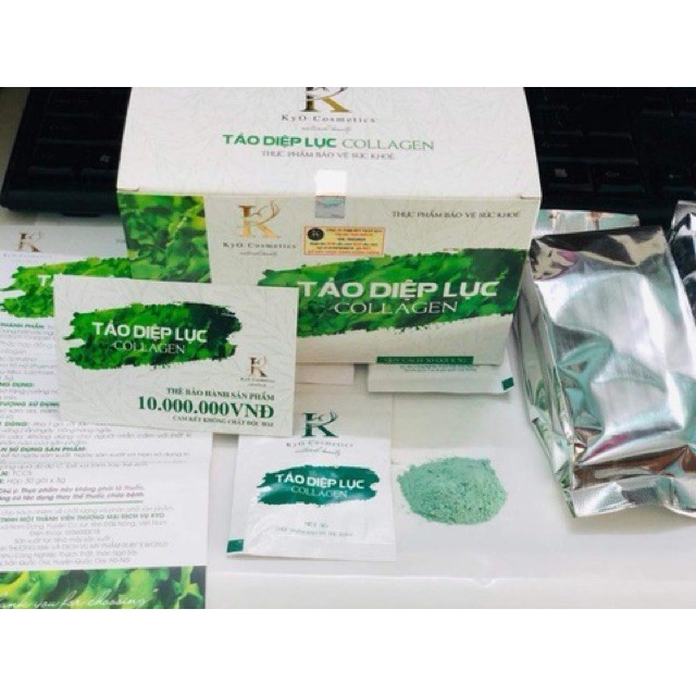Tảo diệp lục Collagen - Tăng cường nội tiết tố, hạn chế lão hóa, giúp sáng mịn da