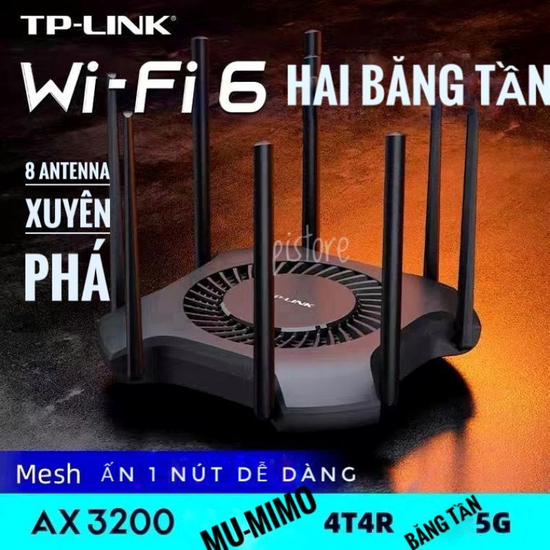 [HỖ TRỢ 24/7] 1 ĐỔI 1 BỘ PHÁT WIFI6 XDR3230 3200MBPS HIỆU NĂNG CAO VỚI 8 ANTENNA MẠNH MẼ