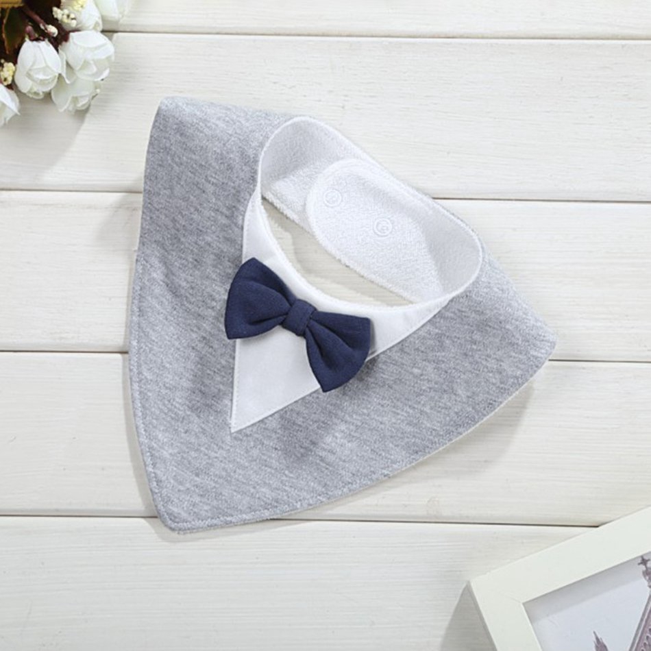 Yếm Ăn Cotton Hình Tam Giác Chống Thấm Nước Cho Bé
