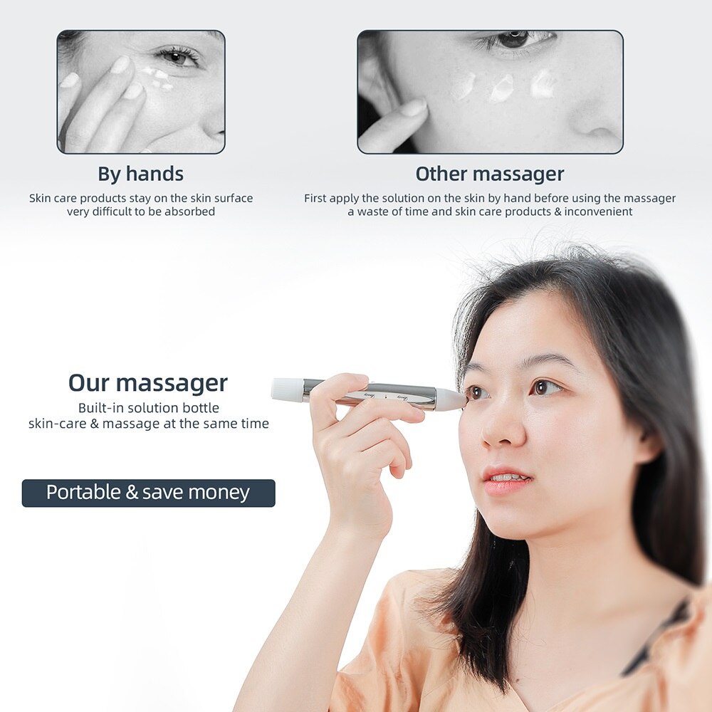 Máy Mát Xa Mắt Chạy Điện 4 Chế Độ Rung Giúp Giảm Quầng Thâm Chống Lão Hóa