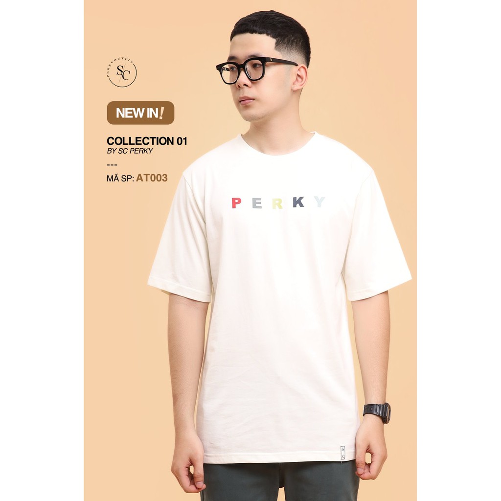 [Mã FAMALLT5 giảm 15% đơn 150K] Áo T-Shirt In Họa Tiết PERKY AT003 - Chất Liệu Cotton Cao Cấp - SC Perky Outfit