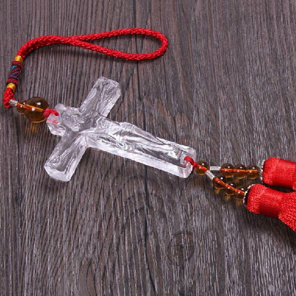 Dây Treo Trang Trí Xe Hơi Hình Thánh Giá Bằng Gỗ|Tượng Chúa Jesus Thánh Giá Trang Trí Xe Hơi