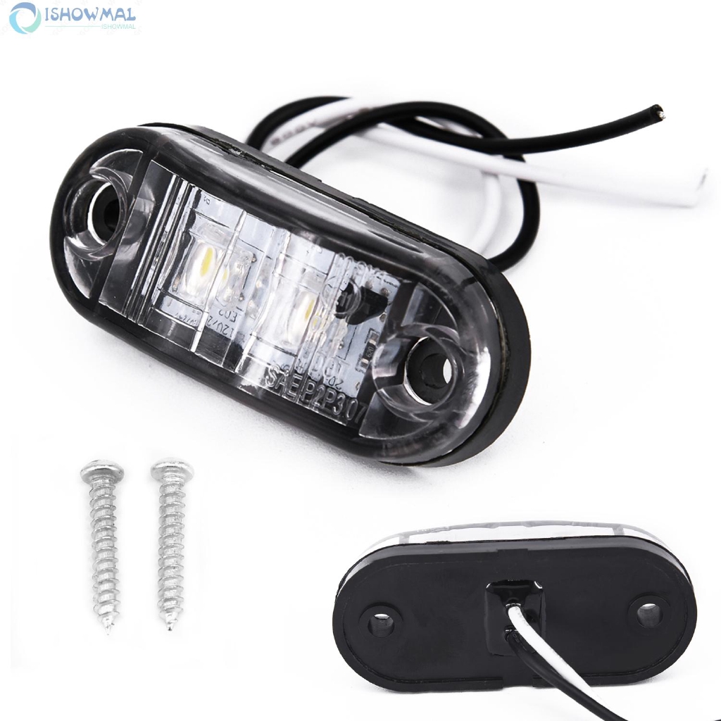 Set 2 chiếc đèn ánh sáng trắng gắn đuôi xe ô tô/xe tải bằng nhựa chống thấm nước | BigBuy360 - bigbuy360.vn