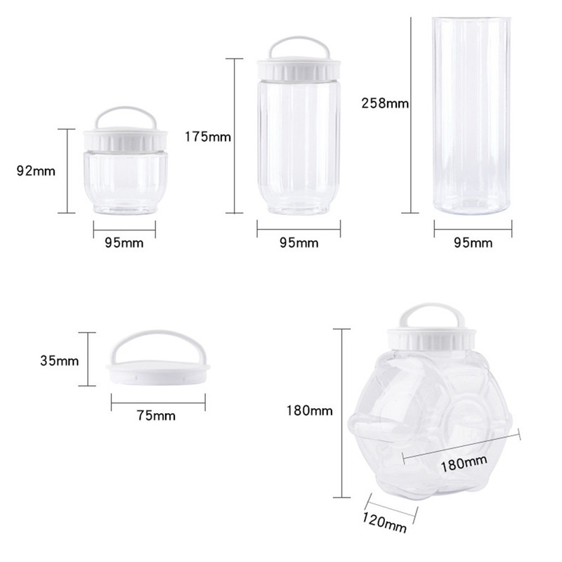 1 Hộp Nhựa Trắng Đựng Thực Phẩm Có Nắp Đậy Kín