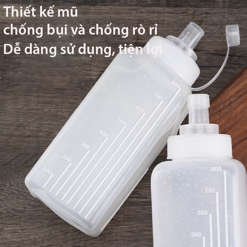 Chai bóp nước sốt thực phẩm cấp nhà bếp, chai gia vị cà chua sốt - HVL TEA