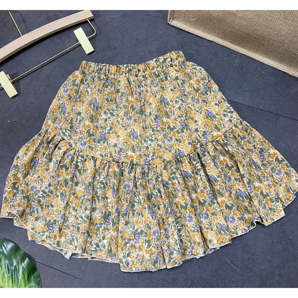 Chân váy hoa nhí vintage, chân váy ngắn siêu xinh | BigBuy360 - bigbuy360.vn