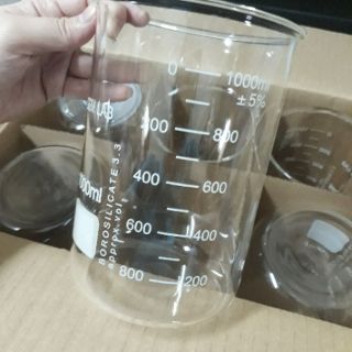 Cốc thủy tinh chịu nhiệt tốt 1000ml