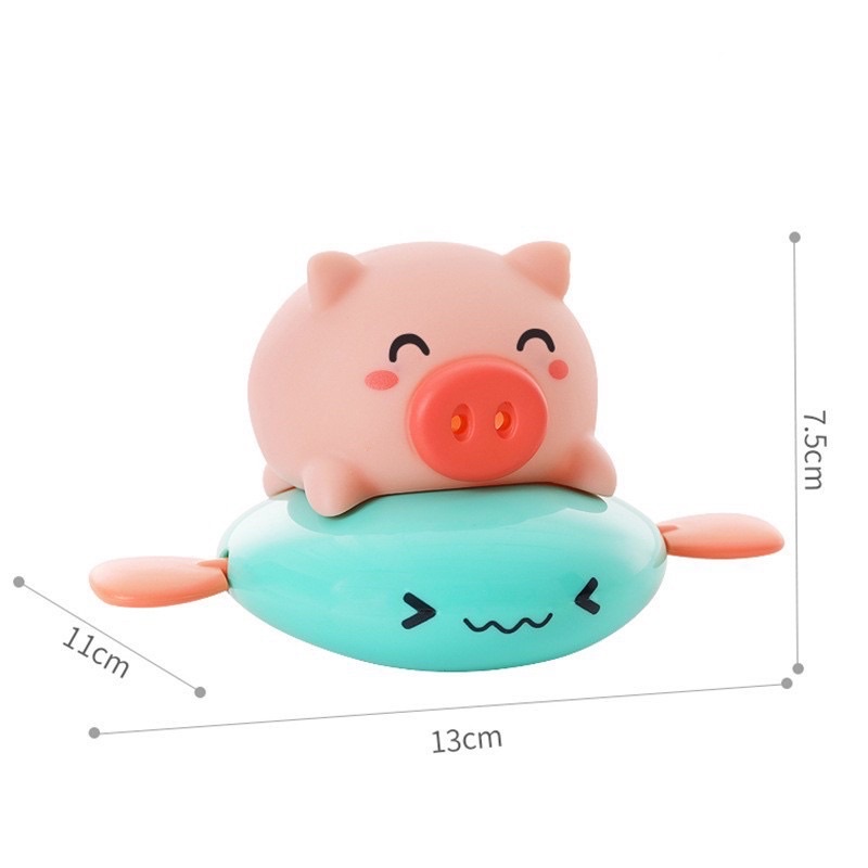 Lợn bơi phun nước Subeokiss thả bồn tắm cho bé - Cực vui nhộn, chạy dây cót