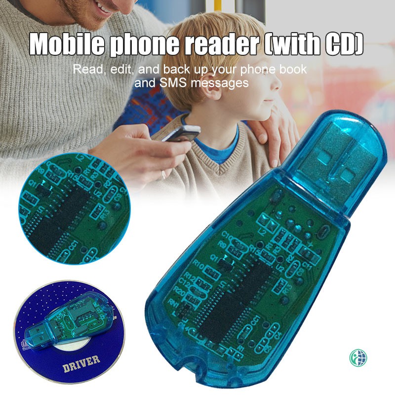 Ready Stock Reader USB SIM Card Reader Simcard Writer/Copy/Cloner/Backup GSM CDMA WCDMA Cellphone  @vn