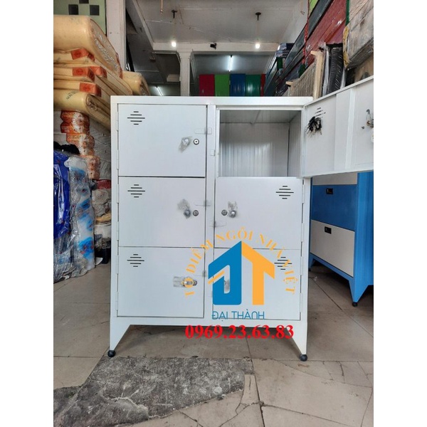 Tủ sắt cá nhân 6 cửa sơn tĩnh điện