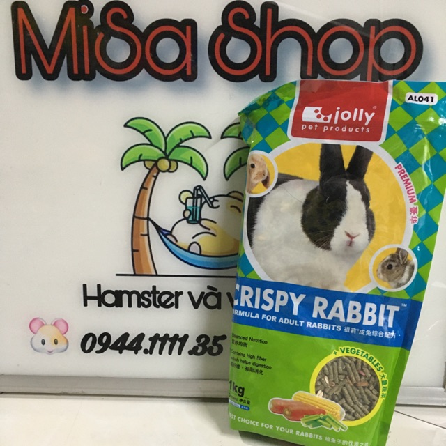 Thức ăn crispy cho thỏ trưởng thành