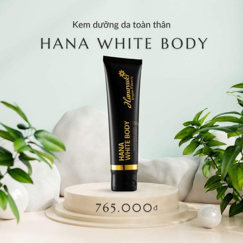 (Date 2024) KEM DƯỠNG TRẮNG DA TOÀN THÂN HANAYUKI- HANA WHITE BODY