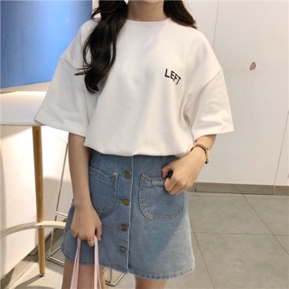Áo thun tay lỡ LEFT
