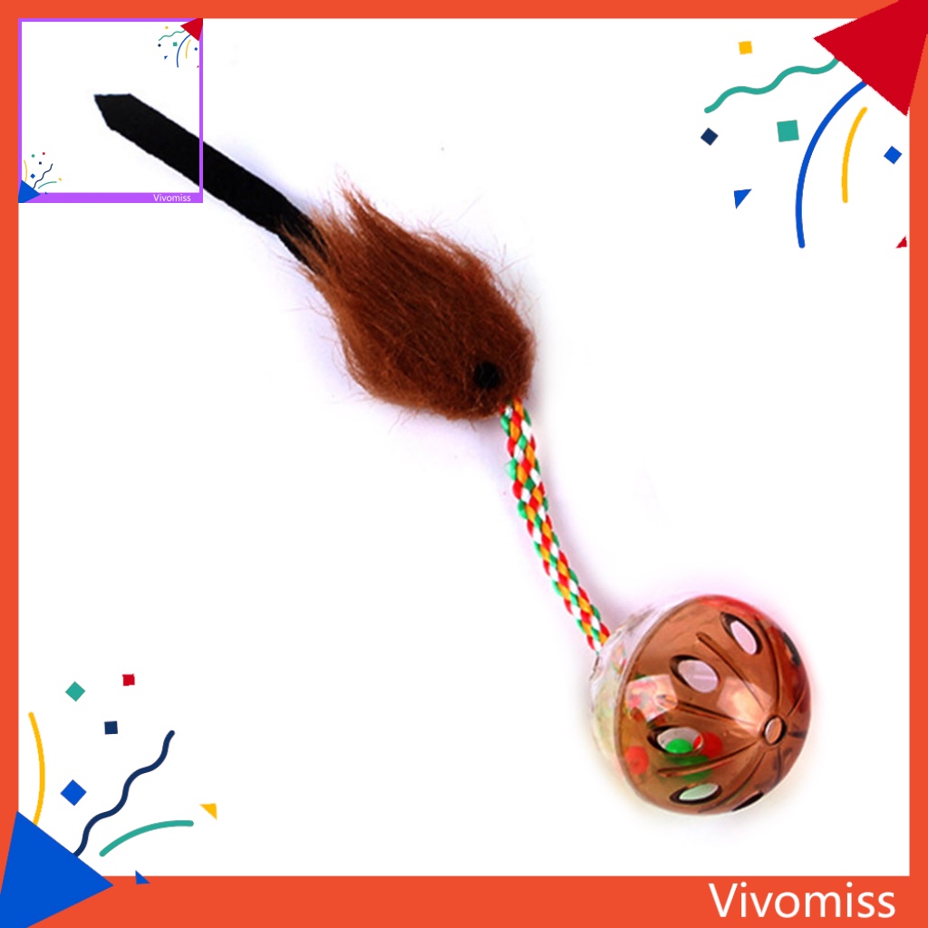 Bóng Đồ Chơi Có Chuông Hình Chuột Giải Tỏa Căng Thẳng Cho Mèo Cưng