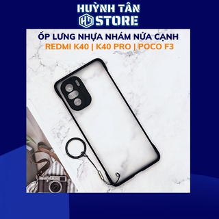 Ốp lưng redmi k40 k40 pro poco f3 f3 pro nửa cạnh lưng nhám chống bám vân tay bảo vệ camera phụ kiện huỳnh tân store