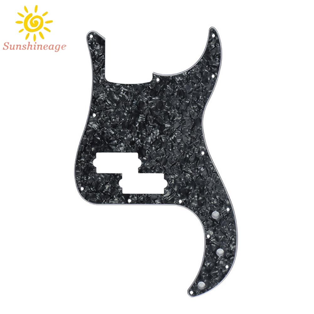 SUNAGE- ~Bass Pickguard Aged White Black Black Pearl Celluloid Dark Brown Tortoise【SUNAGE-HOT Fashion】