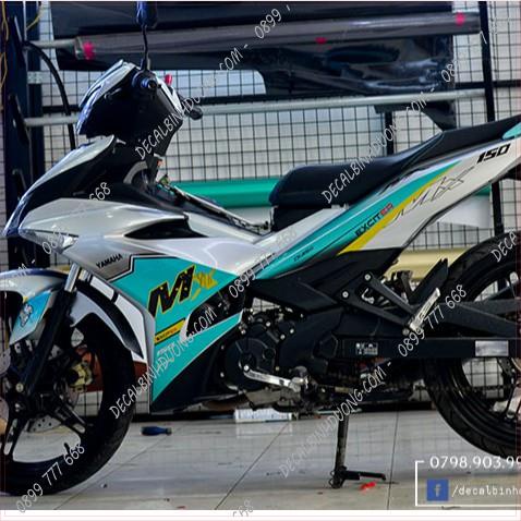 Decal Trùm Exciter -  Tem Trùm Exciter 150 MX Xanh Ngọc Decal Cao Cấp Thu Hút Ánh Nhìn