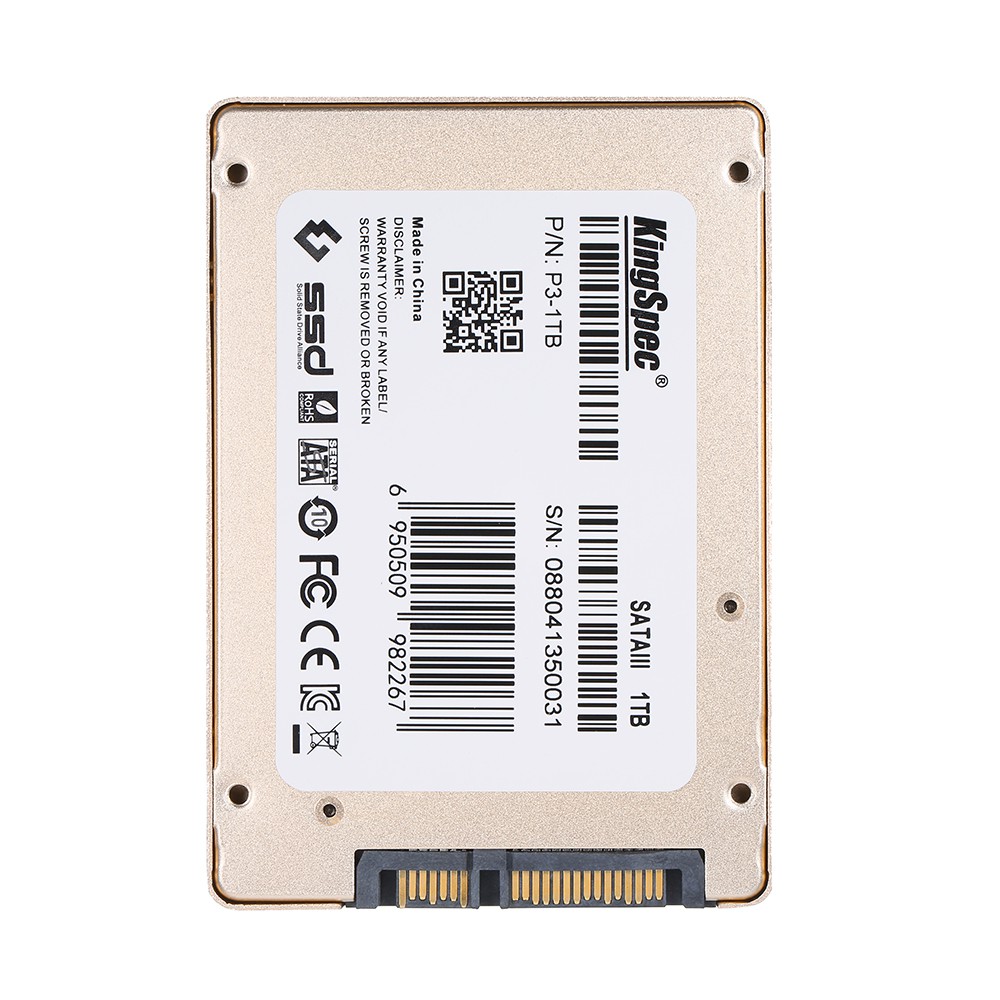 Ổ Cứng Ssd Kingspec P3-256 Sata Iii 3.0 2.5 "2.5 Inch 256gb 3d Mlc 256m Cho Máy Tính