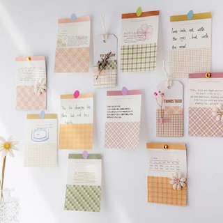Set giấy note mix các màu pastel trang trí xé dán