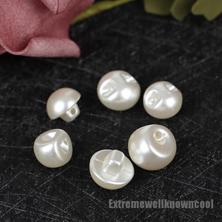 Set 50 cúc áo tròn đính ngọc trai giả
