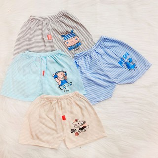Quần chục đùi cotton kẻ cho bé