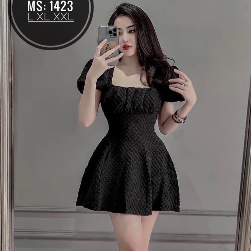 [ CHUBBY BIGSIZE ] ĐẦM XỐP Ô VUÔNG BIGSIZE TỪ 55-90kg