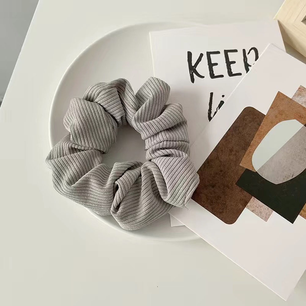 Dây Buộc Tóc Đuôi Ngựa Dệt Kim Nhiều Màu Tùy Chọn