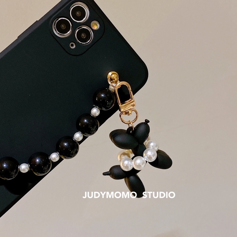 Ốp Điện Thoại Dẻo Họa Tiết Chú Chó Đeo Bong Bóng Dễ Thương Chống Sốc Cho iPhone11 Apple xs max 12pro 7
