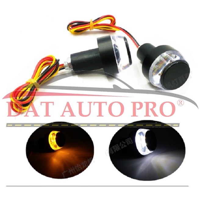 Bộ Gù đèn LED tay lái, Làm đèn xi nhan màu vàng-trắng.