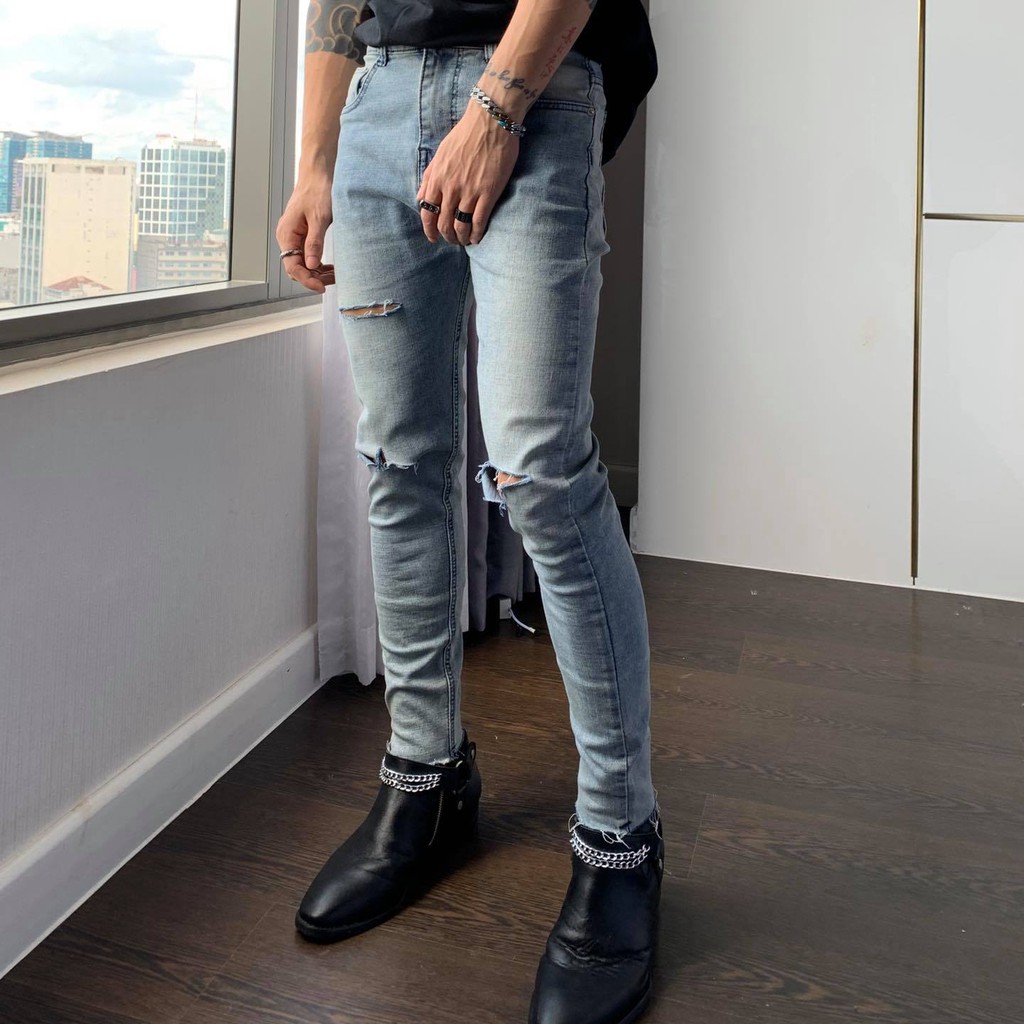 Quần ZOMBIE® HD Pants Ripped Light Blue