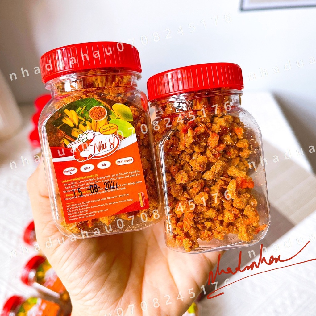 Một hủ muối tôm Như Ý tôm thật hàng công ty VN chất lượng cao hủ mini 60gam