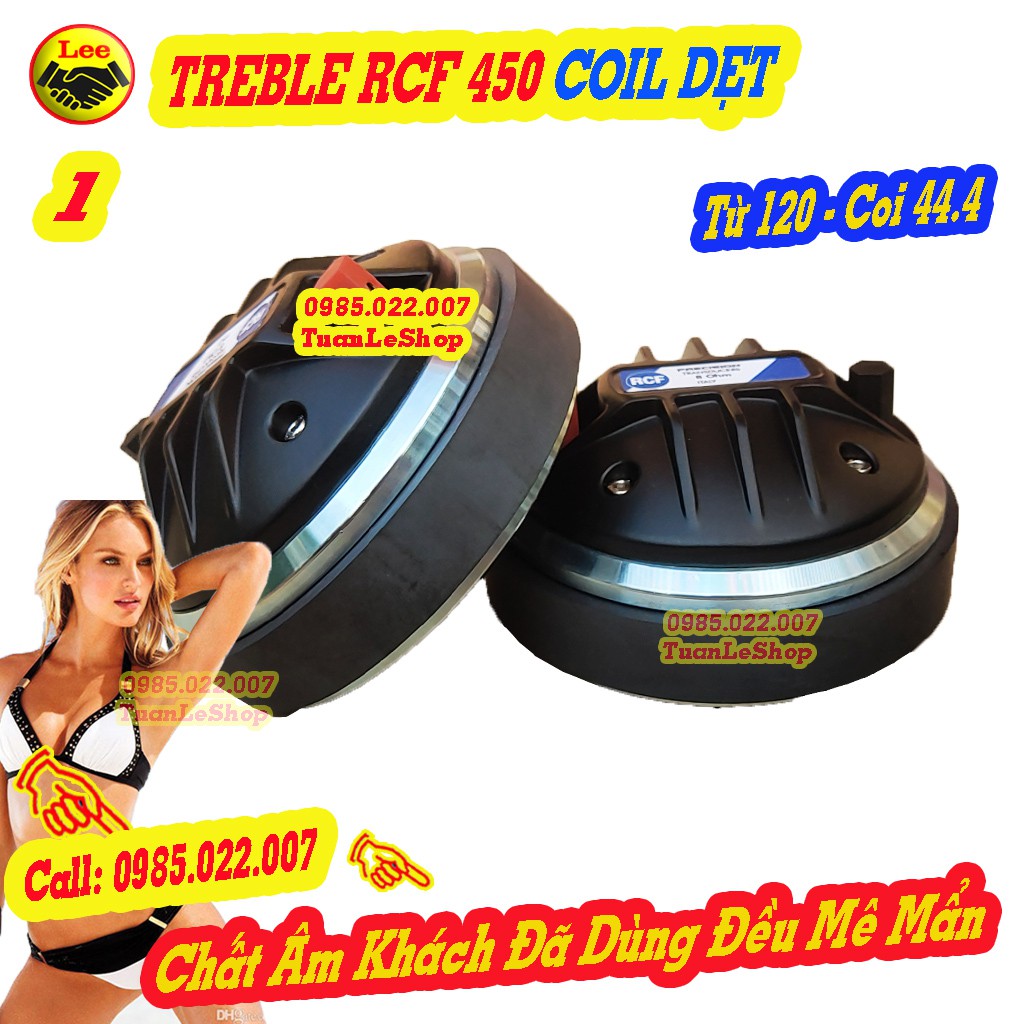 TREBLE 450 RCF NẮP NHÔM COIL DẸT TITAN XANH SỊN - GIÁ 1 CHIẾC 450 CÔN DẸT SỊN