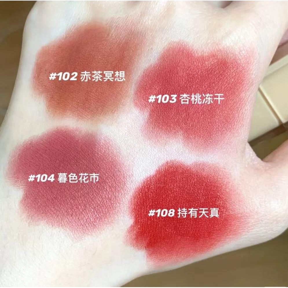 Joocyee Son kem lì mịn trang điểm mượt nhẹ dưỡng ẩm lâu trôi tự nhiên không phai nhiều màu tùy chọn red pink orange Son kem lipstick