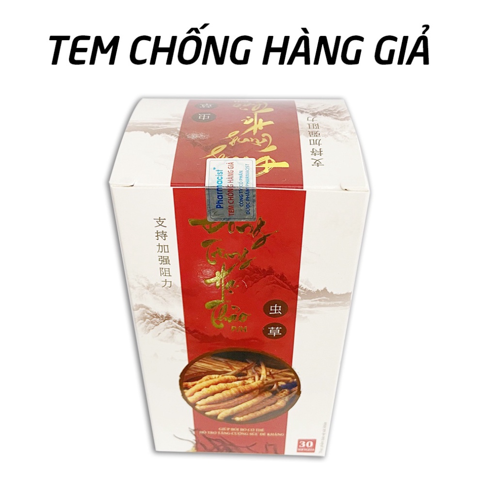Cao đông trùng hạ thảo, cao nấm linh chi tăng sức khỏe, tăng sức đề kháng - 30 viên